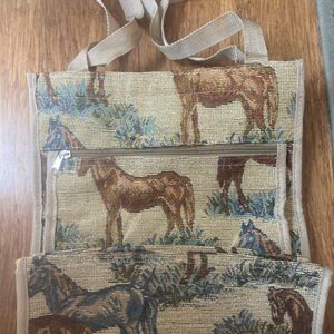 Western Tapestry Horse Purse